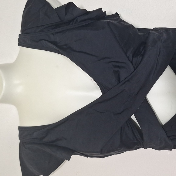 B2PRITY Black One Piece Ruffle Sleeve Swimsuit - Picture 5 of 12